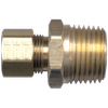 3/8 x 3/8" Brass Pass-Thru Tube Compression - Male NPT Tank Adapter  T68-6C