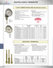10°C ~ 200°C w/3" Face - Stainless Case - 2-1/2" Stem - Center Back Mount - Thermometer  TH-400SS25C3-D