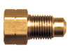 13-1.5mm x 3/16 (10-1.0mm) Brass Male European Bubble Flare - Female European Bubble Flare Adapter  WH-7937