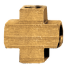 1/8" Extruded Brass Female Cross  X102-A