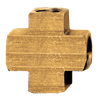 3/8" Extruded Brass Female Cross  X102-C