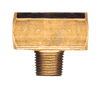 3/8" Extruded Brass Female NPT - Female NPT - Male NPT Tee  X106-C