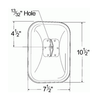 Below Eye Level Mirror - Retail - Stainless Steel  12113-5