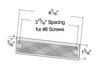 Mini Stick-On / Screw-Mount Rectangular Reflector - Red  40132