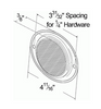 Steel Two-Hole Mounting Reflector w/Gasket - Red  40192