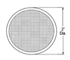 2" Round Stick-On Reflector - Amber  41003