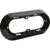 6" Oval Lamp Surface-Mount Snap-In Flange - Black  42152