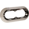 6" Oval Lamp Surface-Mount Snap-In Flange - Chrome  42153