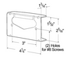 2 x 4" Oval & Square Corner Surface Mount Clearance/Marker Lamp Guard - Coated Steel  43144