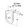 Mounting Bracket for 4" Round Lamp 90° Angle - Black  43572