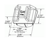 License Lamp Mounting Bracket - Gray  43960