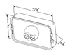 Clearance/Marker Lamp w/Built-In Reflector - Red  45232