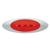 M1 Series LED Clearance/Marker Lamp & Bezel w/.180" Bullet Connector - Red  45582
