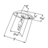 M3 Series LED Clearance/Marker Lamp & Bezel w/.180" Bullet Connector - Red  45772