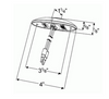 M5 Series LED Clearance/Marker Lamp w/.180" Bullet Connector - Amber  47913