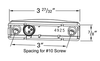 3" SuperNova® Center Thin-Line Dual Intensity LED Clearance/Marker Lamp - Amber  49253