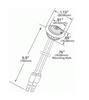 MicroNova® DOT LED Clearance/Marker Lamp w/Grommet - Red  49322