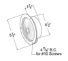 Economy Steel Lamp Double Contact - Red  50232