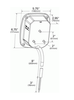 Three-Stud Peterbilt® Chevrolet® Jeep® GMC® Stop/Tail/Turn Lamp & License Window w/Pigtail - Red  50972