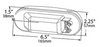 Economy Oval Stop/Tail/Turn Lamp - Red  52182