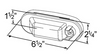 Torsion Mount® III Oval Stop/Tail/Turn Lamp w/Male Pin - Red  52562