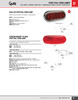 Torsion Mount® III Oval Stop/Tail/Turn Lamp w/Male Pin - Red  52562