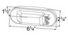 Torsion Mount® III Oval Stop/Tail/Turn Lamp w/Female Pin - Red  52892