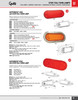 SuperNova® Oval LED Stop/Tail/Turn Lamp Kit (53962 + 92420 + 67005) - Red  53122