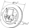 4" Grote Select® LED Stop/Tail/Turn Lamp Grommet Mount w/Female Pin Multi-Volt - Red  54282