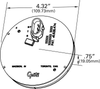 4" SuperNova® Grommet Mount Full-Pattern LED Stop/Tail/Turn Lamp w/SuperSeal® Hard Shell Connector - Red  54562