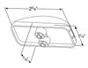 Small Rectangular License Lamp - Clear  60261