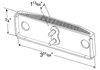 Rectangular Utility Lamp LED - Clear  60411