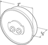 2" LED Interior Courtesy Lamp 9-32V - Clear  60561