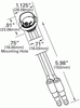 MicroNova® Multi-Volt DOT LED License Lamp w/Hooded Grommet - Clear  60721