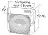 Square Dome Lamp w/Switch - Clear  61221
