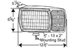 Snow Plow Lamp Kit w/Universal Wiring Harness Replacement Lamp Right Hand - Clear/Amber  63391