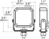 12/24V Auxiliary LED Strobe Lamp - Red  76792