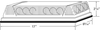 17" Low-Profile LED Mini Lamp Bar Permanent Mount w/Clear Lens - Amber/Clear  76980