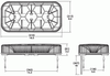 Class I LED Mini Permanent Mount Lamp Bar 12/24V - Amber  78023