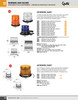 Class I LED Beacon w/S-Link Synchronization Permanent Mount w/Clear Lens - Amber  78030