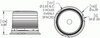 Short Lens LED Beacon w/S-Link Synchronization Permanent Mount - Green  78034