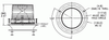 Material Handling LED Beacon Class III Permanent Mount Short Lens - Clear  78091