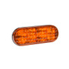 6" Oval LED Strobe Lamp w/S-Link Synchronization / w/Clear Lens - Amber/Blue  78190