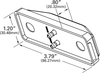 Rectangular Clearance/Marker Lamp ABS - Amber  78393