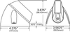 Wing-Tip LED Snowplow Lamp Horizontal - Amber  78563