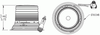 Class II & Class III Medium Profile LED Beacon Vacuum Mount - Amber  78863