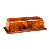 Dual Strobe Mini LED Lamp Bar Class II Permanent Mount - Amber  79043