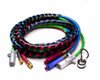 12' ABS Electrical Lead & Two Red/Blue Air Lines w/Red & Blue Anodized Grips - Red/Blue  81-3212