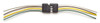 16 AWG @ 12" Flat 4 Pin Trailer Connector - Brown/Green/White/Yellow  82-1030