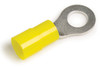 12 - 10 AWG Nylon Ring Terminals Extended Barrel 3/8" @ 50 Pack - Yellow  83-2458